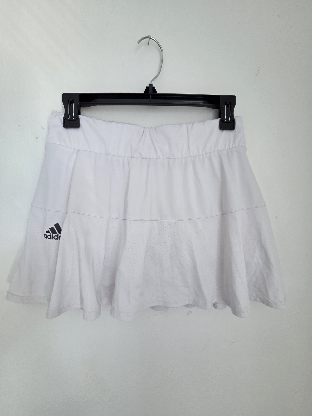 adidas White Women's Circle Skater Skirt with Logo